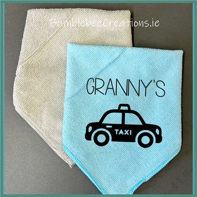Twin Pack Microfiber Cloths : Taxi